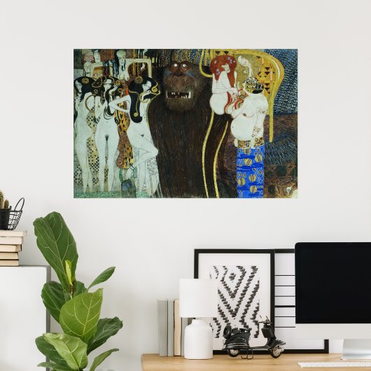 Beethoven Frieze ポスター (ホームオフィス)