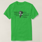 Beethoven quote tシャツ (デザイン正面)