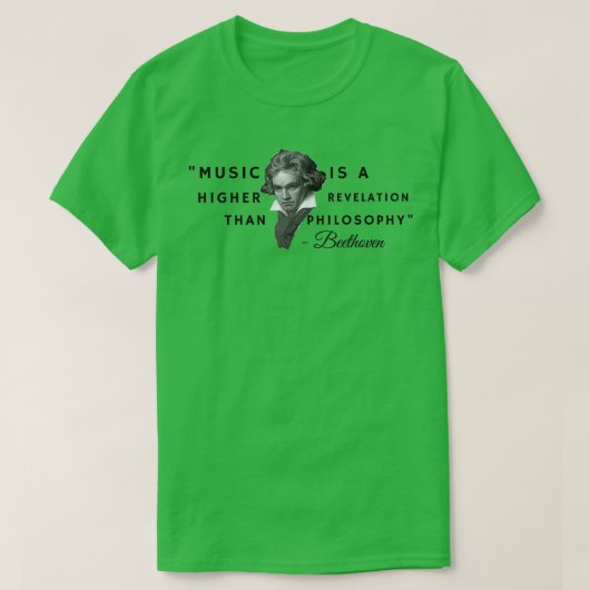 Beethoven quote tシャツ (デザイン正面)