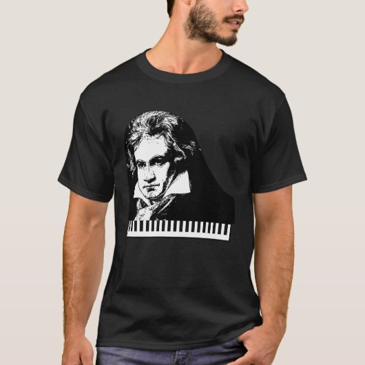 Beethoven van Beethoven Piano Teacher Tシャツ (正面)