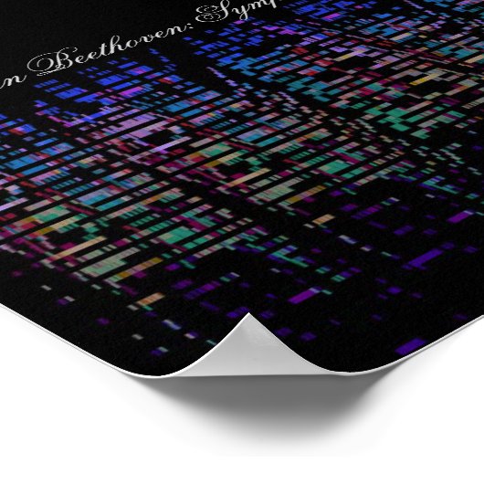 Beethoven's 9th Symphony Visualization ポスター (角)