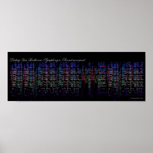 Beethoven's 9th Symphony Visualization ポスター (正面)