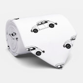 Beetle Car Motif Graphic Print Pattern ネクタイ (ロール)
