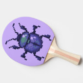 Beetle kever, purple pixelart 卓球ラケット (横)