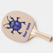 Beetle kever, purple pixelart 卓球ラケット (横)