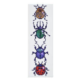 Beetle, kevers pixelart フォトプリント           