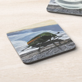 Beetle on a Pier Plastic Coasters コースター