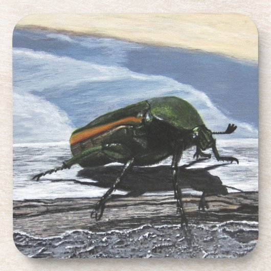 Beetle on a Pier Plastic Coasters コースター (正面)