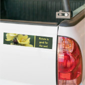 Beetle On Mullein Flower Nature Good For The Soul バンパーステッカー (トラック上)