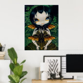 Beetle Wings gothic fairy Art Print ポスター (ホームオフィス)