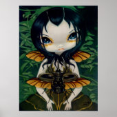 Beetle Wings gothic fairy Art Print ポスター (正面)
