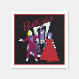 Beetlejuice Beetlejuice & Lydia Wedding スタンダードカクテルナプキン