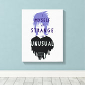Beetlejuice | Lydia "Strange and Unusual" Graphic キャンバスプリント (インサイチュ (ウッドフロア))