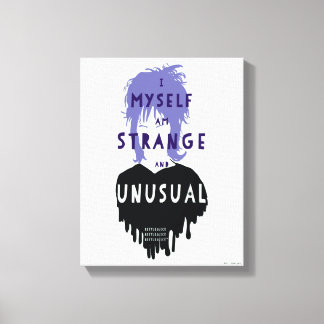 Beetlejuice | Lydia "Strange and Unusual" Graphic キャンバスプリント