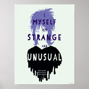 Beetlejuice   Lydia "Strange and Unusual" Graphic ポスター