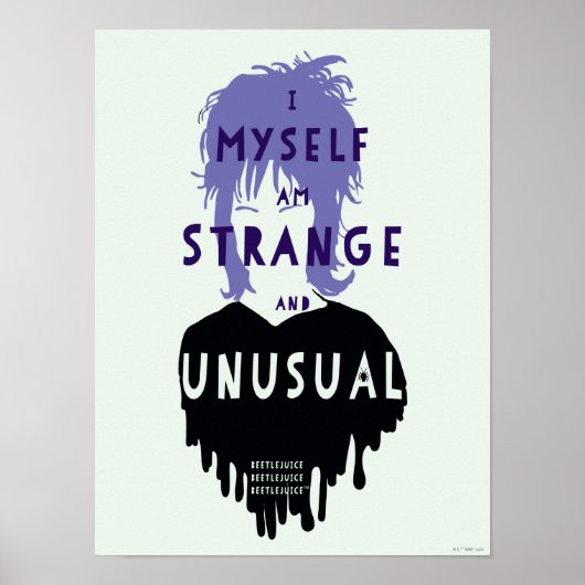 Beetlejuice | Lydia "Strange and Unusual" Graphic ポスター (正面)