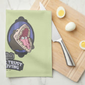 Beetlejuice | Maitlands "Never Trust The Living" キッチンタオル (四つ折り)