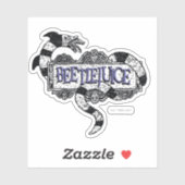 Beetlejuice | Sandworm Coiled on Beetlejuice Logo シール (シート)