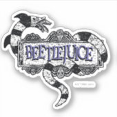 Beetlejuice | Sandworm Coiled on Beetlejuice Logo シール (正面)