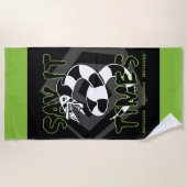 Beetlejuice | Say It 3 Times ビーチタオル (正面)