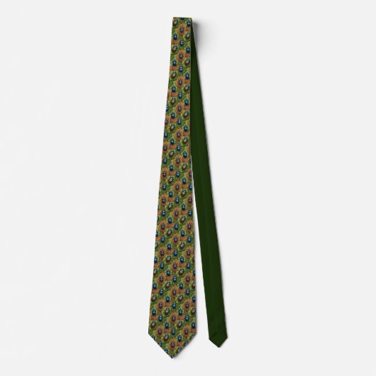 Beetles Pattern Custom Necktie ネクタイ (正面)