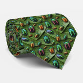Beetles Pattern Custom Necktie ネクタイ (ロール)