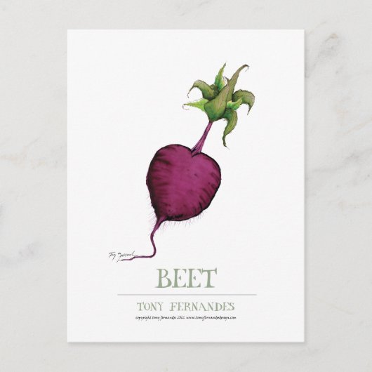 beetroot、贅沢なfernandes ポストカード (正面)