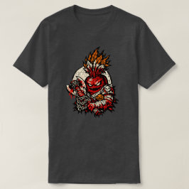 Beetroot Berserker Halloween — Dark Warrior Retro  Tシャツ