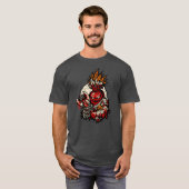 Beetroot Berserker Halloween — Dark Warrior Retro  Tシャツ (正面フル)