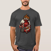 Beetroot Berserker Halloween — Dark Warrior Retro  Tシャツ (正面)