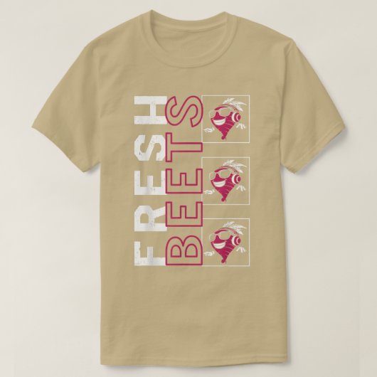 Beets Vegetable Gardening Farmer Vegan Healthy Veg Tシャツ (デザイン正面)