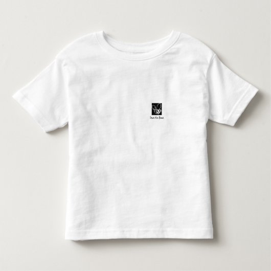 Beezのb&wのTシャツを救って下さい トドラーTシャツ (正面)