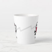 Before & After Coffee Zombie to Frenzy おもしろい Robin カフェラテマグ (正面)