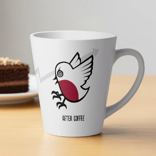Before & After Coffee Zombie to Frenzy おもしろい Robin カフェラテマグ