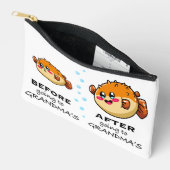 Before and After Going To Grandma Funny Nana アクセサリーポーチ (見開き)