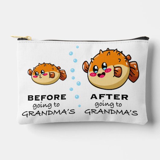 Before and After Going To Grandma Funny Nana アクセサリーポーチ (正面)