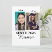 Before and after photo personalized graduation  (スタンド正面)