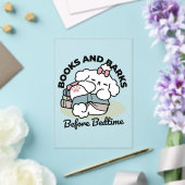 Before Bedtime with My Pup – Book and Dog Lover  アクリル招待状 (インサイチュ (ウェディング))