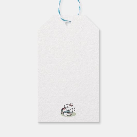 Before Bedtime with My Pup – Book and Dog Lover  ギフトタグ (裏面)