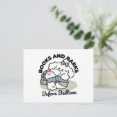 Before Bedtime with My Pup – Book and Dog Lover シーズンポストカード (スタンド正面)