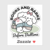 Before Bedtime with My Pup - Book and Dog Lover シール (シート)