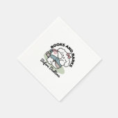 Before Bedtime with My Pup – Book and Dog Lover スタンダードカクテルナプキン (角)