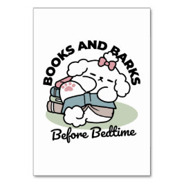Before Bedtime with My Pup – Book and Dog Lover  テーブルナンバー