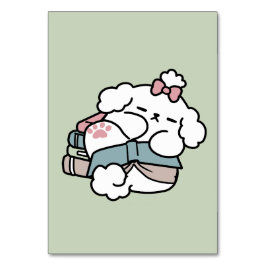 Before Bedtime with My Pup – Book and Dog Lover  テーブルナンバー