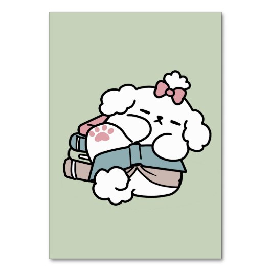 Before Bedtime with My Pup – Book and Dog Lover  テーブルナンバー (正面)