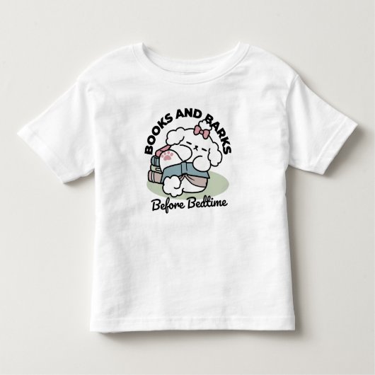 Before Bedtime with My Pup - Book and Dog Lover トドラーTシャツ (正面)