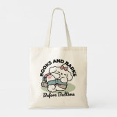 Before Bedtime with My Pup – Book and Dog Lover  トートバッグ (裏面)