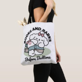 Before Bedtime with My Pup - Book and Dog Lover トートバッグ (クローズアップ)