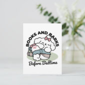 Before Bedtime with My Pup – Book and Dog Lover ポストカード (スタンド正面)