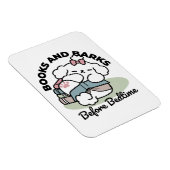 Before Bedtime with My Pup - Book and Dog Lover マグネット (右側)